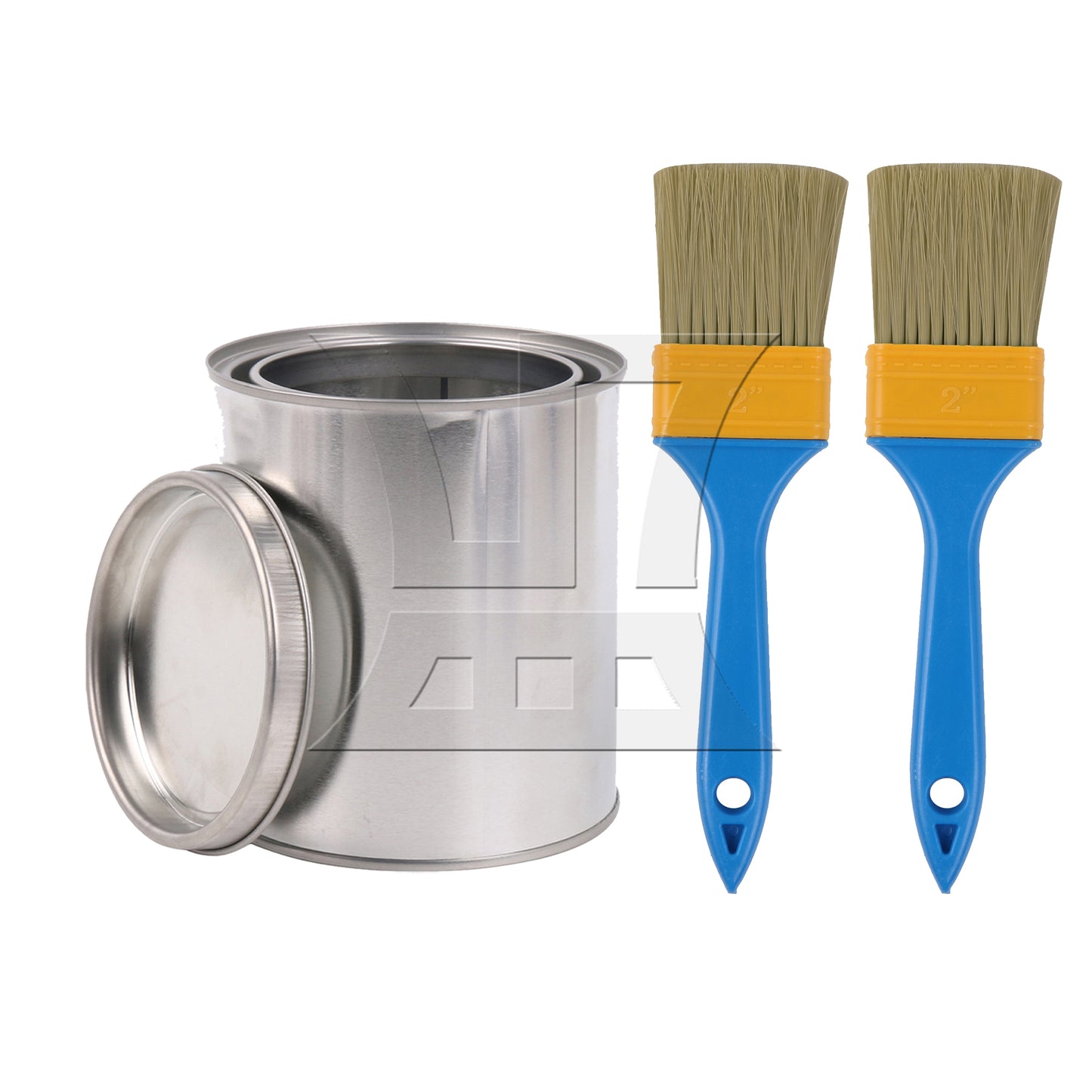 BQLZR Thick Plastic Handle Paint Brushes for Art Painting Tools 2" Width