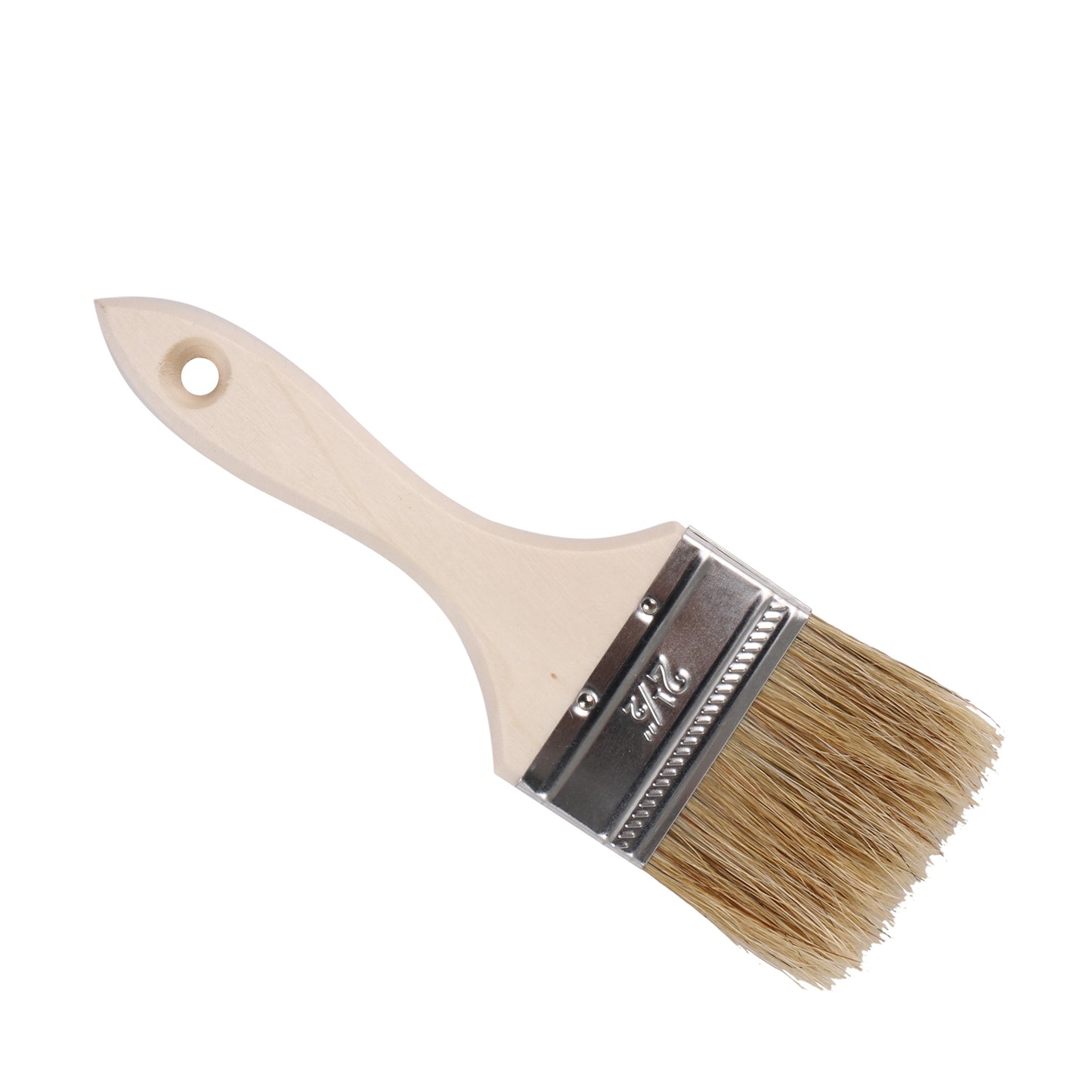 BQLZR 3 Pieces Paint Brush with Lengthen Wooden Handle and 2 Pint Unlined Can