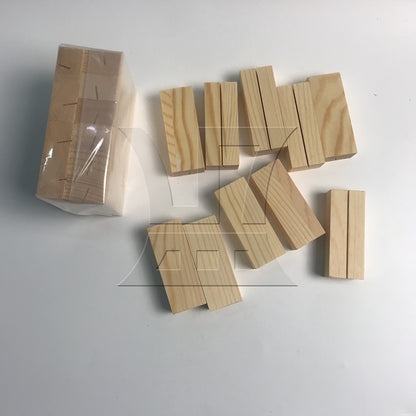 BQLZR Wooden Table Number Stand for Sign Card Display 2.75" x 1.06" x 0.71"