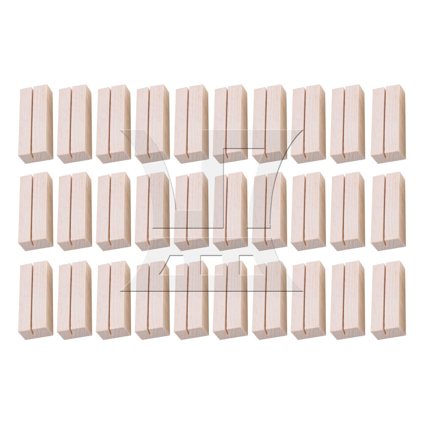 BQLZR Wooden Table Number Stand for Sign Card Display 2.75" x 1.06" x 0.71"
