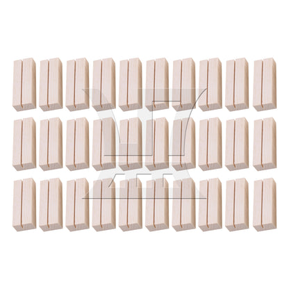BQLZR Wooden Table Number Stand for Sign Card Display 2.75" x 1.06" x 0.71"
