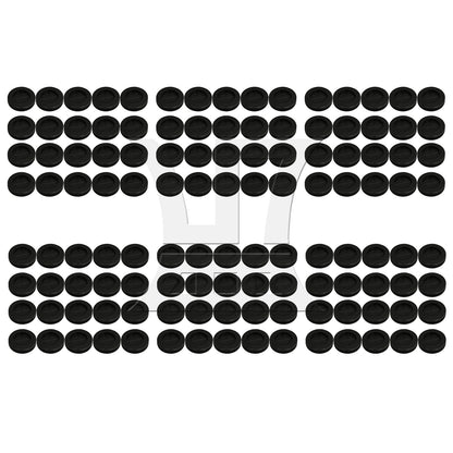 BQLZR Blanking Wire Grommet 1-3/16" Black Double Sided Wiring Rubber Round