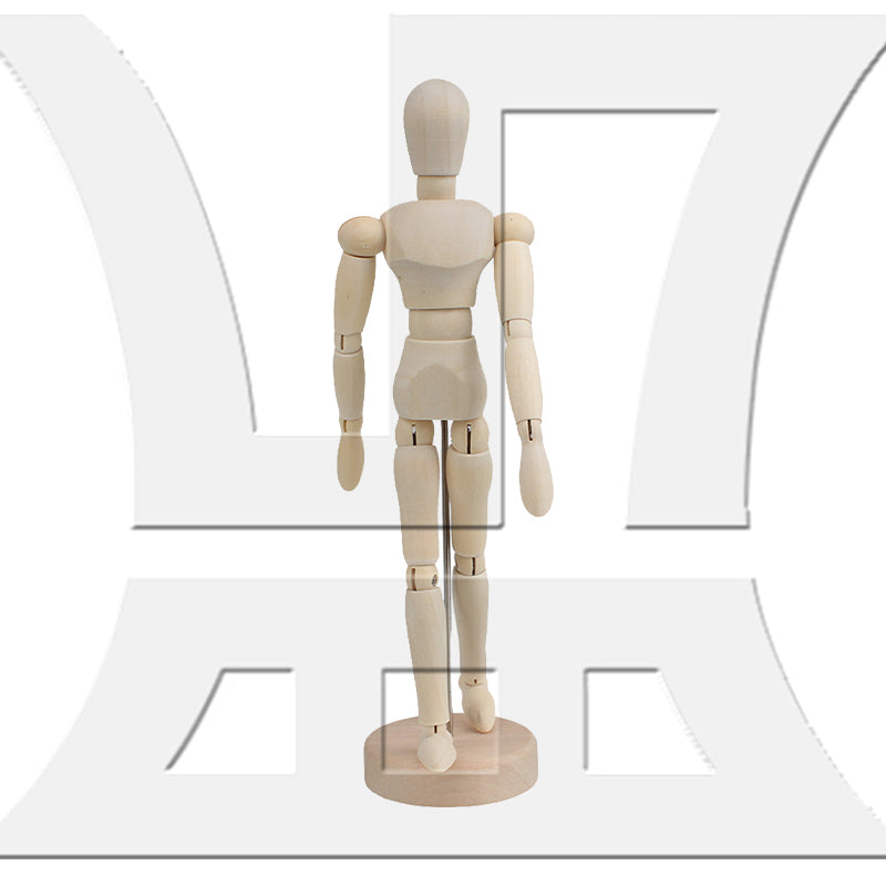 BQLZR Wooden Manikin Mannequin Doll Ornament Stand for Art Sketching 8 Inch Natural Color