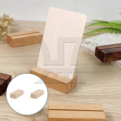 BQLZR Wooden Table Number Stand for Sign Card Display 2.75" x 1.06" x 0.71"