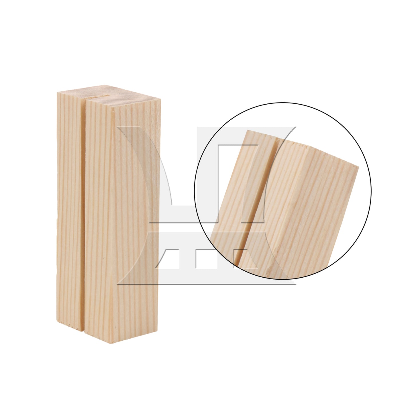 BQLZR Wooden Table Number Stand for Sign Card Display 2.75" x 1.06" x 0.71"