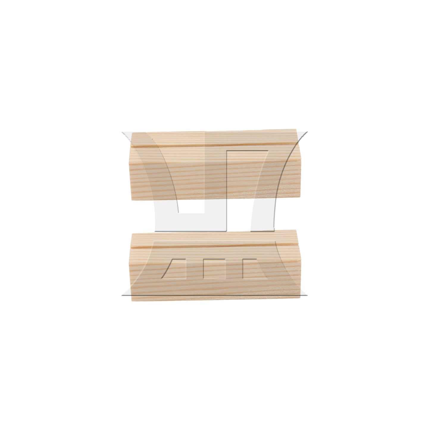 BQLZR Wooden Table Number Stand for Sign Card Display 2.75" x 1.06" x 0.71"
