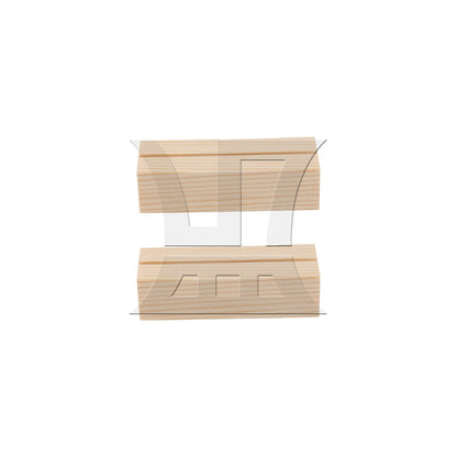 BQLZR Wooden Table Number Stand for Sign Card Display 2.75" x 1.06" x 0.71"