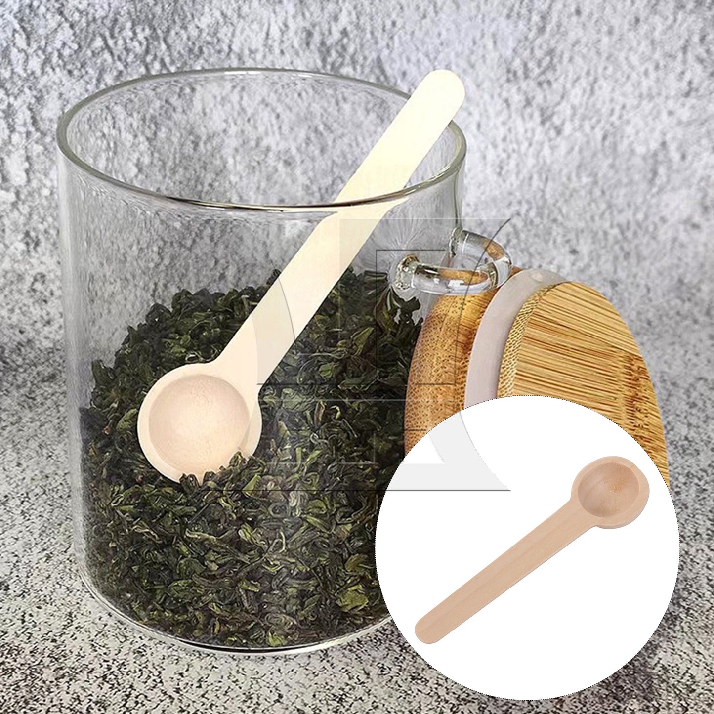 BQLZR Small Salt Candy Spoon for Kitchen Cooking Utensil 2.76 x 0.75 Inch