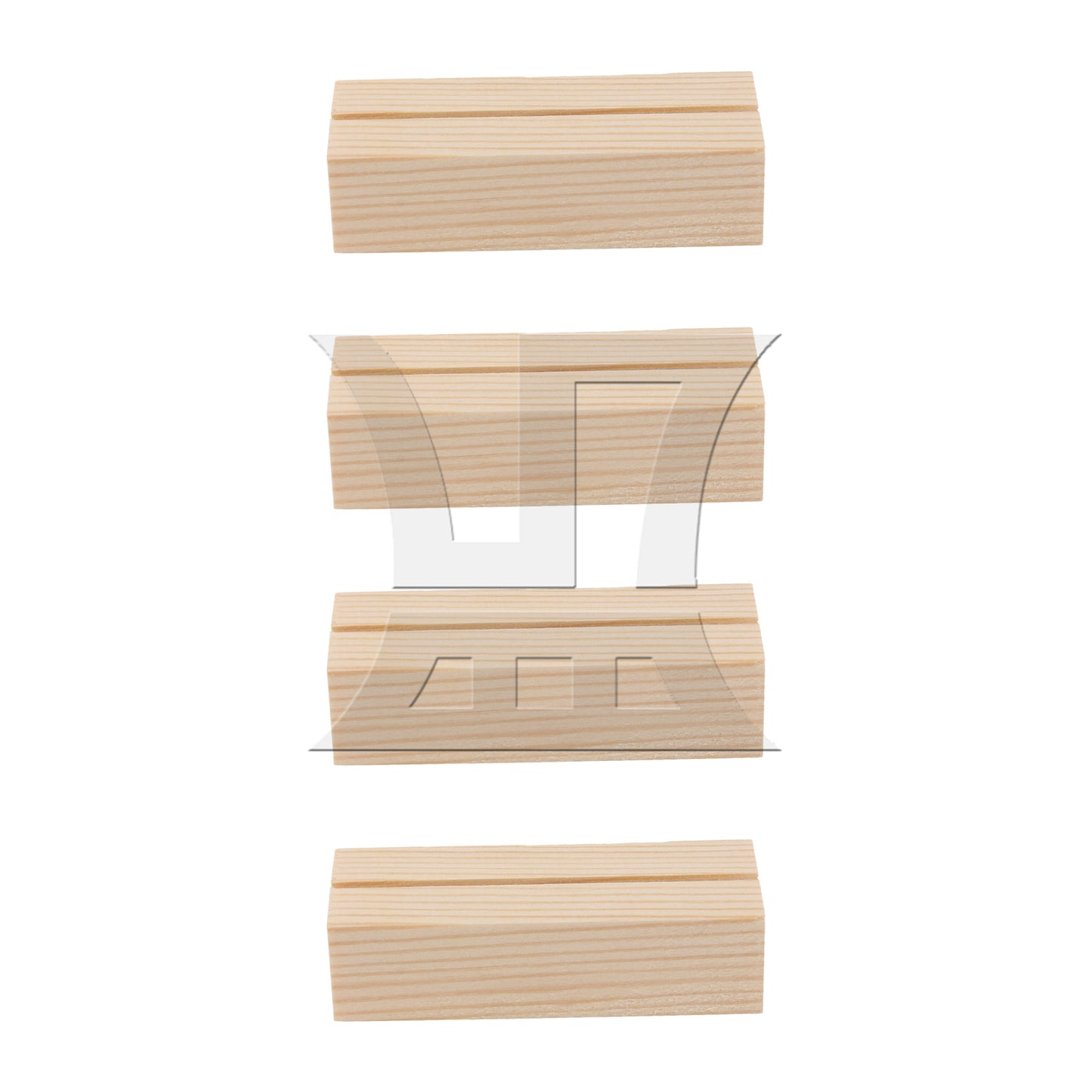 BQLZR Wooden Table Number Stand for Sign Card Display 2.75" x 1.06" x 0.71"