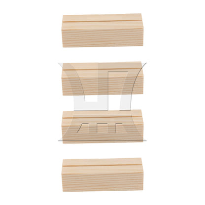 BQLZR Wooden Table Number Stand for Sign Card Display 2.75" x 1.06" x 0.71"