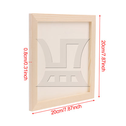 BQLZR Solid Wood Photo Picture Frame 8"x8" for Wall Hanging and Tabletop