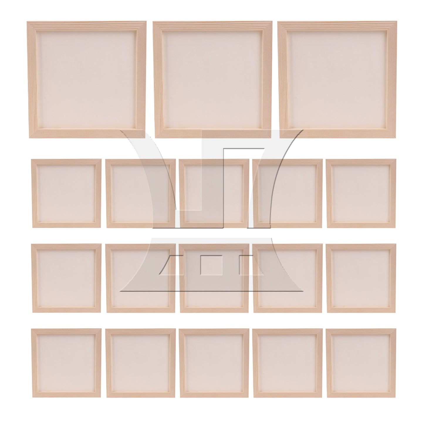BQLZR Solid Wood Photo Picture Frame 8"x8" for Wall Hanging and Tabletop