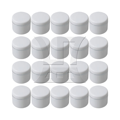 BQLZR White Creams Containers Plastic Makeup Pot for Travel Storage 30g