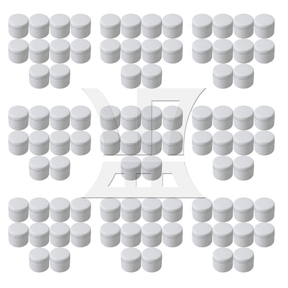 BQLZR White Creams Containers Plastic Makeup Pot for Travel Storage 30g