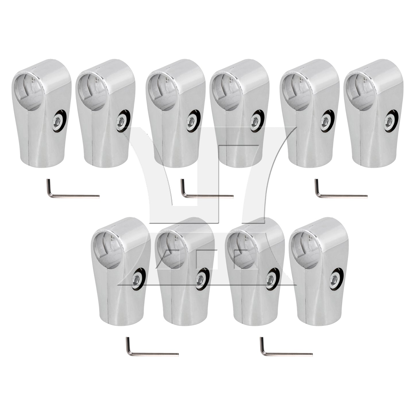 BQLZR  Metal Drying Rack Pipe Fittings Two-way Connector 0.98inch Silver