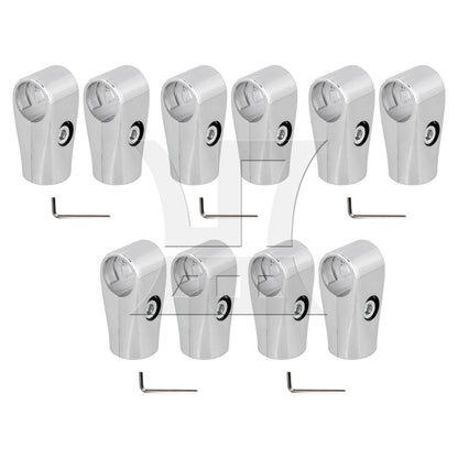 BQLZR  Metal Drying Rack Pipe Fittings Two-way Connector 0.98inch Silver