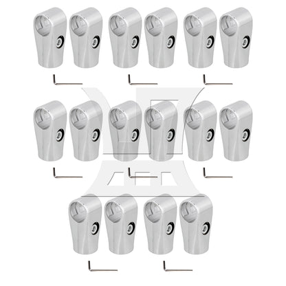 BQLZR  Metal Drying Rack Pipe Fittings Two-way Connector 0.98inch Silver