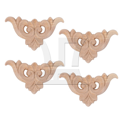 BQLZR Furniture Wooden Onlay Applique Frame 2.68" for Cabinet Dresser Wall
