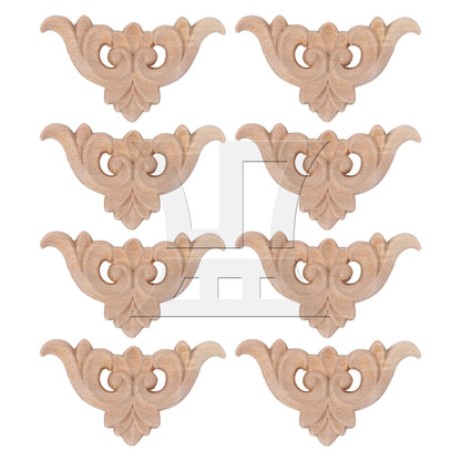 BQLZR Furniture Wooden Onlay Applique Frame 2.68" for Cabinet Dresser Wall