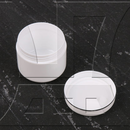 BQLZR White Creams Containers Plastic Makeup Pot for Travel Storage 30g