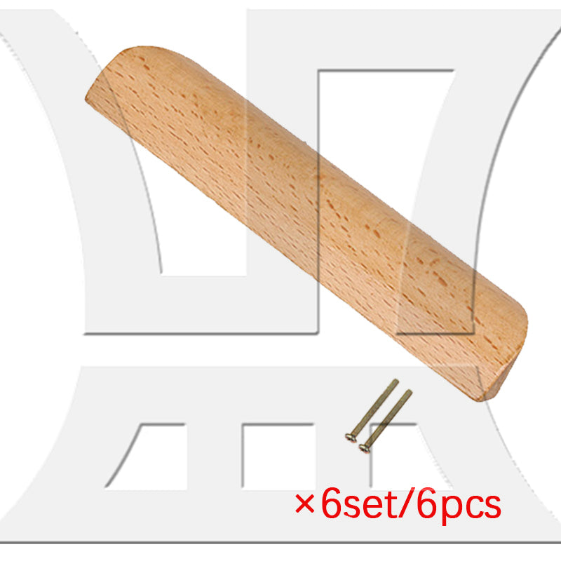 BQLZR 4.92" Wooden Drawer Handle Unfinished Furniture Pulls Handles with Screws