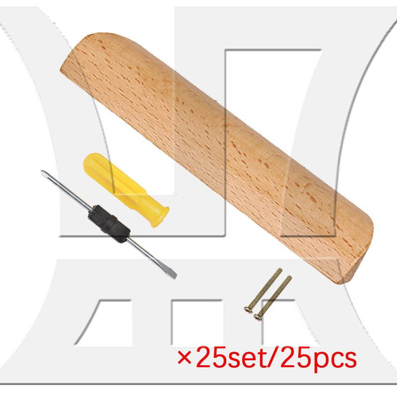 BQLZR 4.92" Wooden Drawer Handle Unfinished Furniture Pulls Handles with Screws