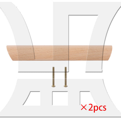 BQLZR  Wooden Drawer Handle Unfinished Furniture Pulls Handles w/ Screws