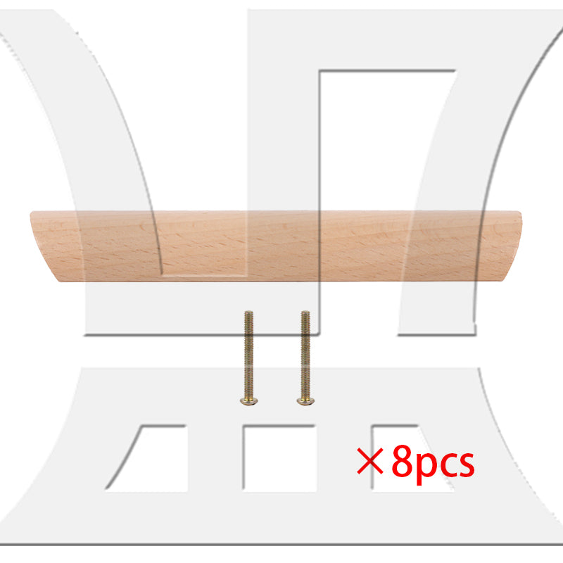 BQLZR  Wooden Drawer Handle Unfinished Furniture Pulls Handles w/ Screws
