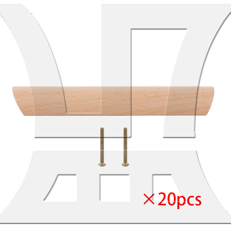 BQLZR 128mm Pitch Wooden Cabinet Hardware Handle Pull for Drawers