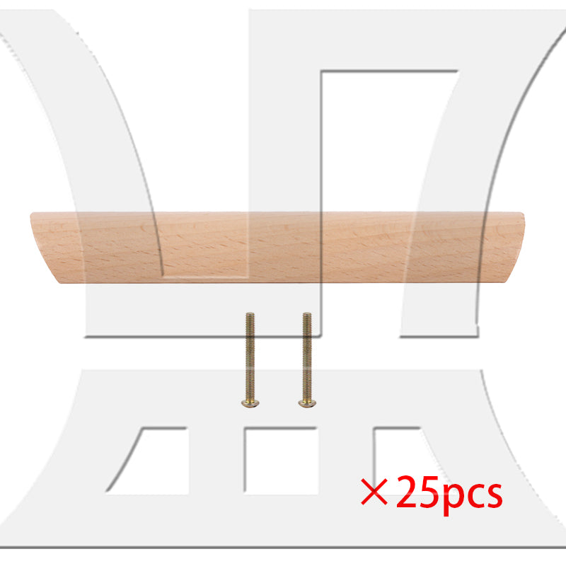 BQLZR 128mm Pitch Wooden Cabinet Hardware Handle Pull for Drawers