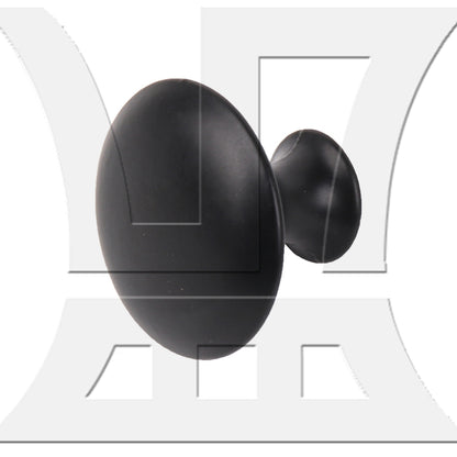 BQLZR Round Drawer Knobs for Bedroom Kitchen 30mm Diameter Black w/ Screws
