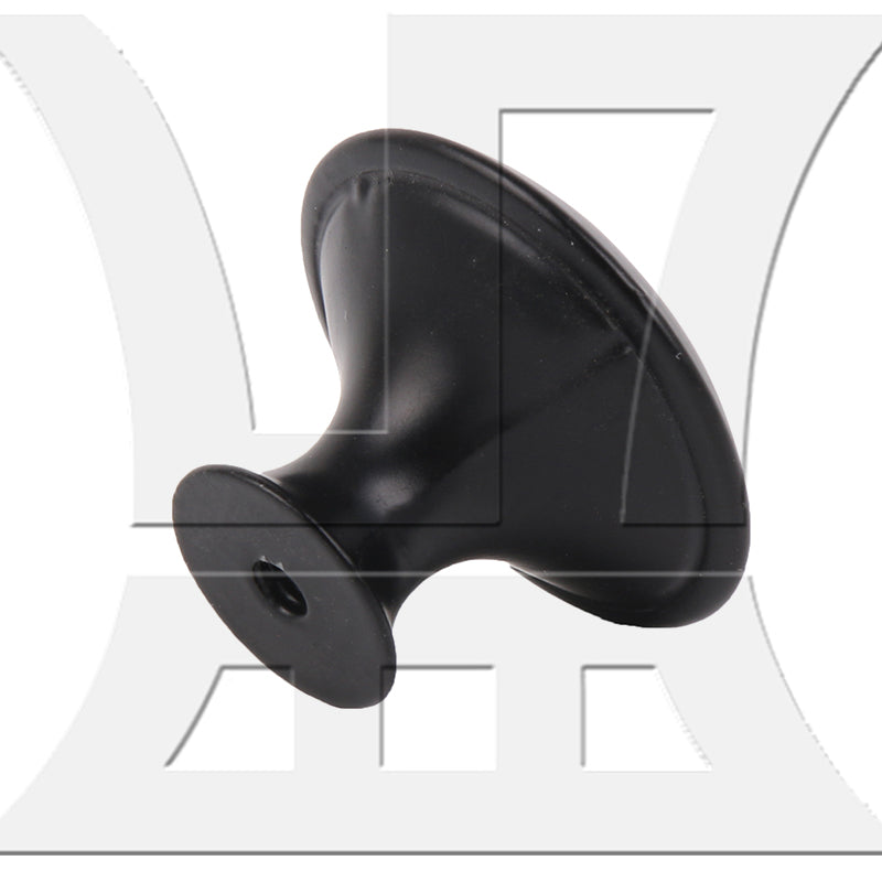 BQLZR Round Drawer Knobs for Bedroom Kitchen 30mm Diameter Black w/ Screws