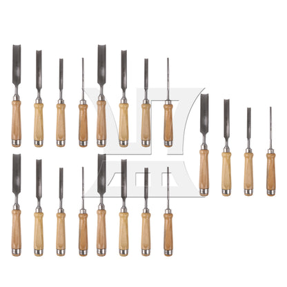 BQLZR Woodworking Wood Carving Chisel Tools High Carbon Steel 1/4" 1/2" 3/4" 1" Set
