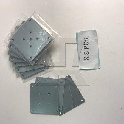 BQLZR 8sets Wooden Legs Mount Flat T Plate Connector 80x80x1.2mm Easy to Install And Quick to Repair