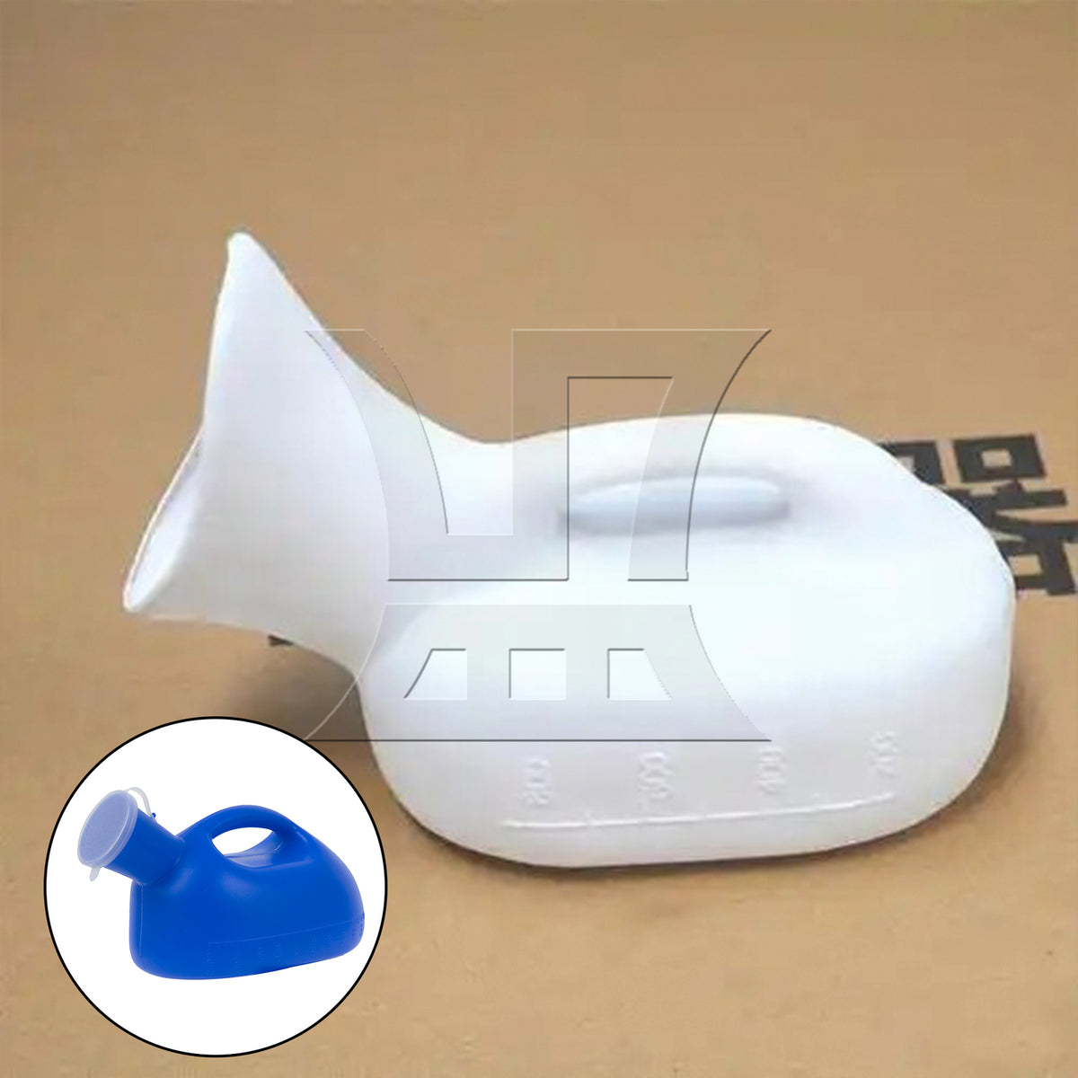 BQLZR  Blue Large Capacity Men's Urinal Bedpans for Men & Patient 2000 ml