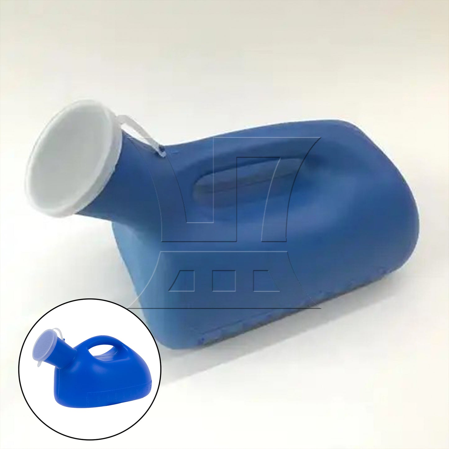 BQLZR  Blue Large Capacity Men's Urinal Bedpans for Men & Patient 2000 ml