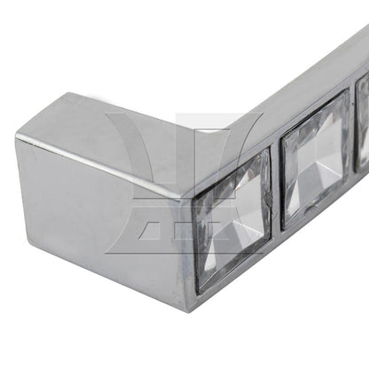 BQLZR 24 Pieces Furniture Door Knob for Dressing Tables 12.8cm Hole Spacing Silver