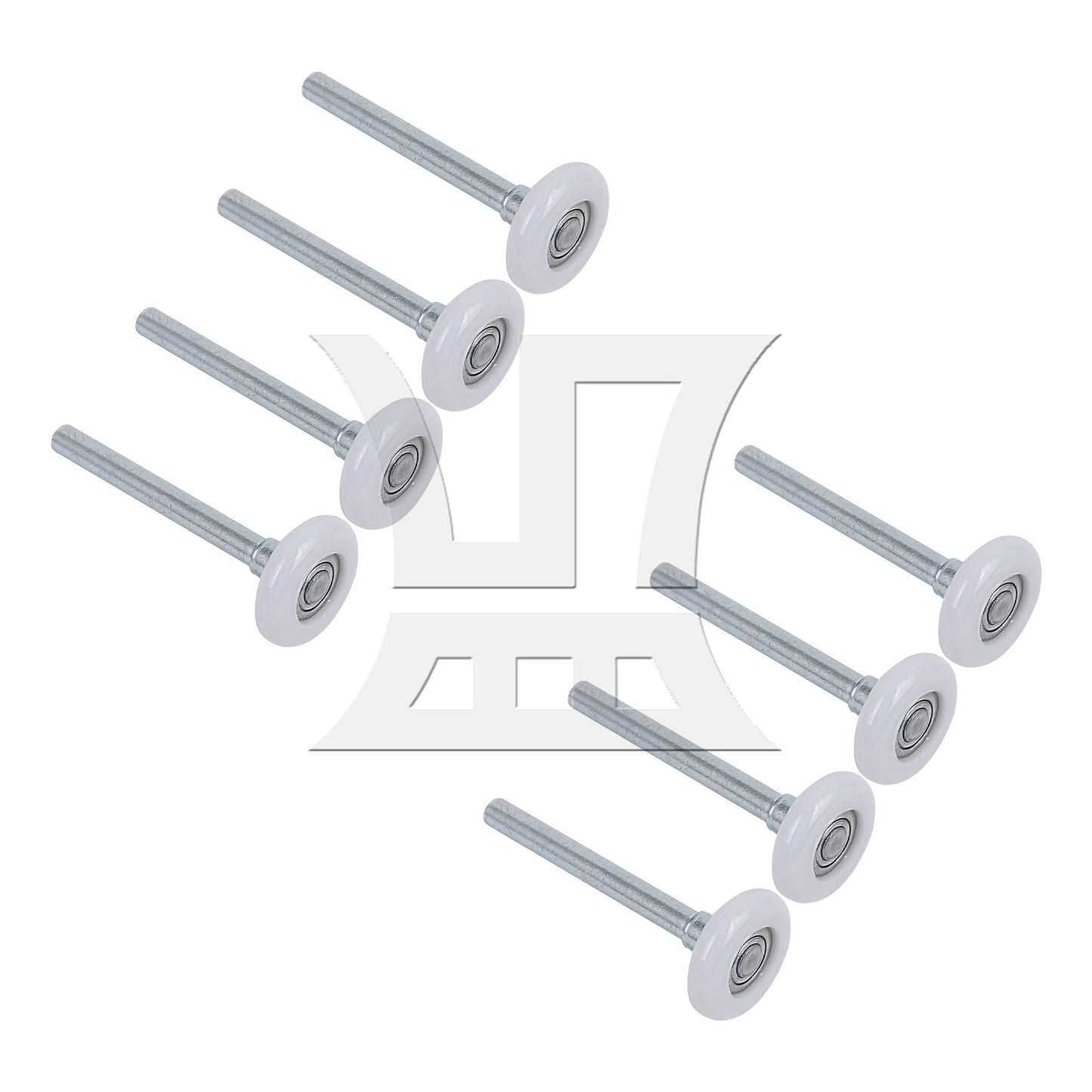 BQLZR  4.53" Heavy Duty Nylon Garage Door Roller Ball Sealed Bearing Beige