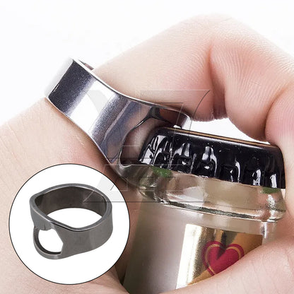 BQLZR 20 Pieces Metal Finger Ring Bottle Opener for Party 2.75x2.36x1.18inch