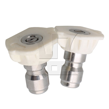 BQLZR 20Pieces White High Pressure Spray Nozzles Tips 40 Degree 1/4" Quick Connection