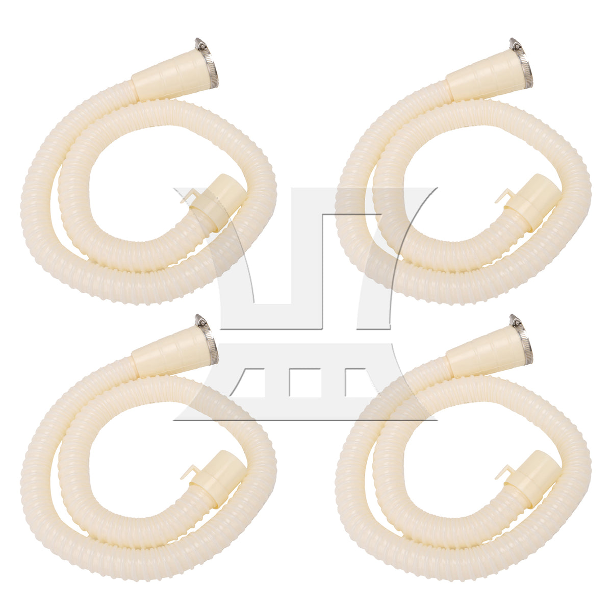 BQLZR 4 sets of multifunctional drainage pipes 1M milky yellow