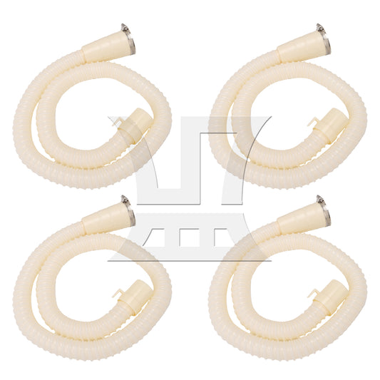 BQLZR 4 sets of multifunctional drainage pipes 1M milky yellow
