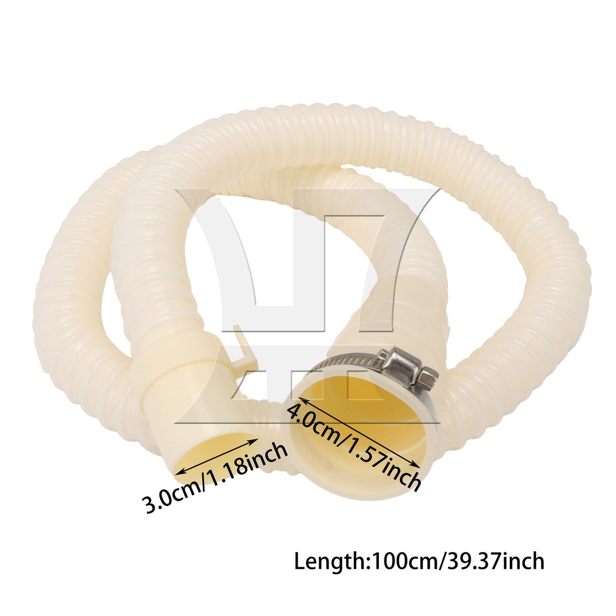 BQLZR 4 sets of multifunctional drainage pipes 1M milky yellow