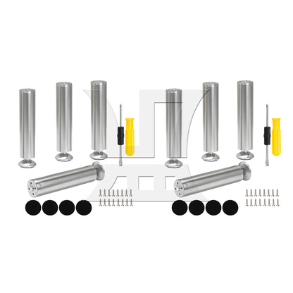 BQLZR  1.97"x9.84" Stainless Steel Adjustable Cabinet Legs w/ Screwdriver