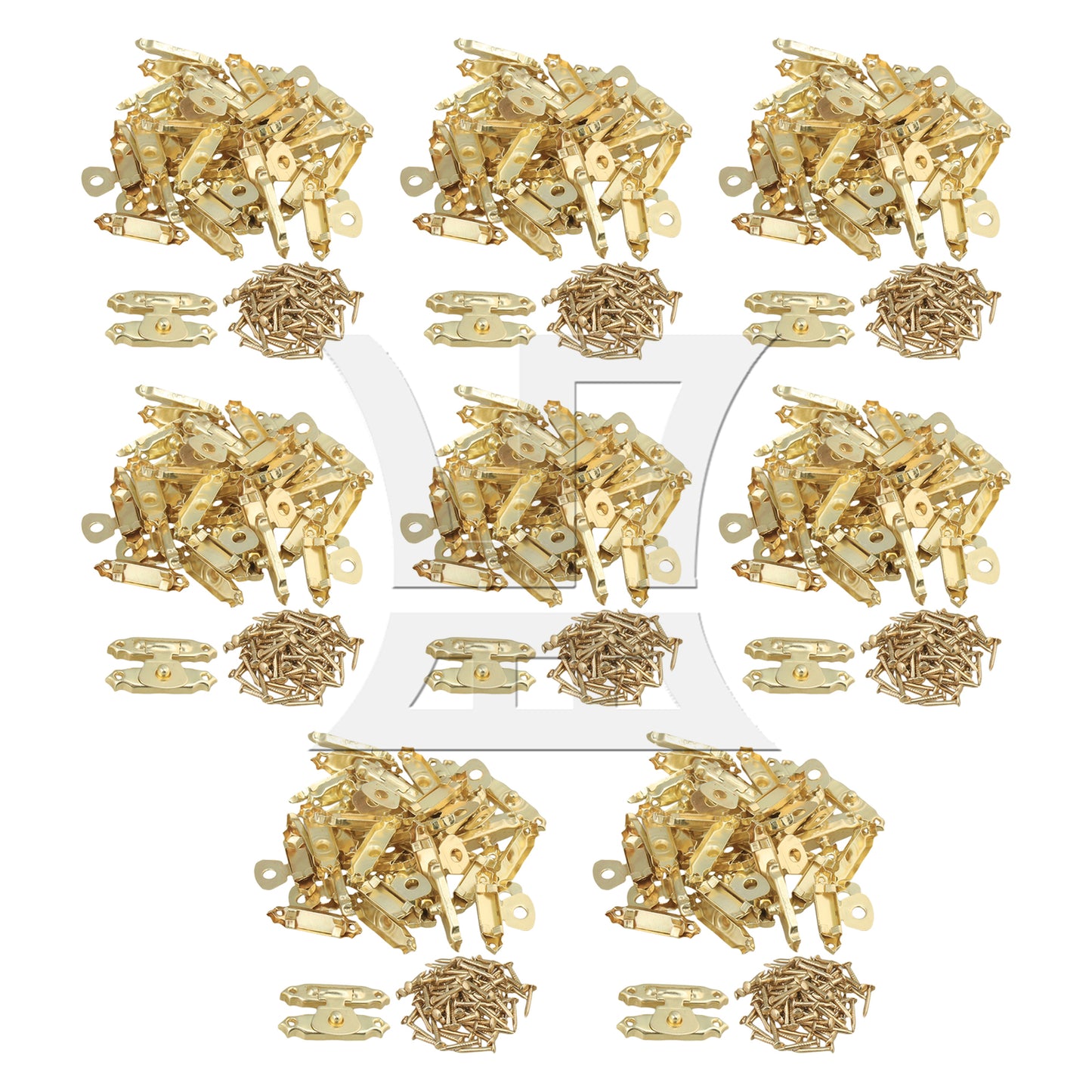 BQLZR 20pcs Mini Jewelry Chest Box Buckles Toggle Hasp Iron Latch Catch Clasp Golden