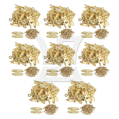 BQLZR 20pcs Mini Jewelry Chest Box Buckles Toggle Hasp Iron Latch Catch Clasp Golden