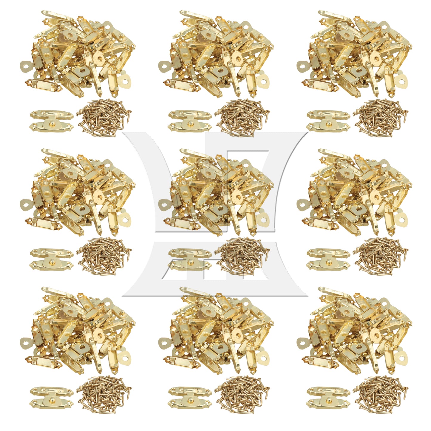 BQLZR 20pcs Mini Jewelry Chest Box Buckles Toggle Hasp Iron Latch Catch Clasp Golden