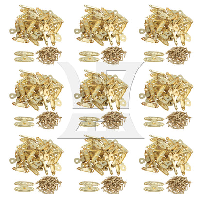 BQLZR 20pcs Mini Jewelry Chest Box Buckles Toggle Hasp Iron Latch Catch Clasp Golden