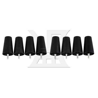 BQLZR Plastic Trapezoidal Sofa Leg 40x60x100mm Black for Sofa Legs and Tv Cabinet Legs