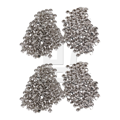 BQLZR Double Side Flat Round Rapid Rivets Stud 10 x 8mm Punk Spots